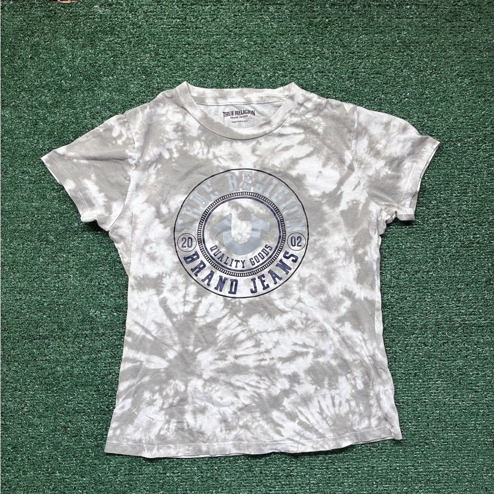 True Religion Kids Tie-Dye T-Shirt - Brown and White